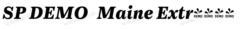 SP DEMO   Maine Extr字体转换